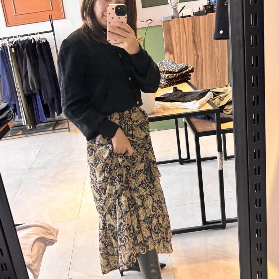 Şifon etek astarlı